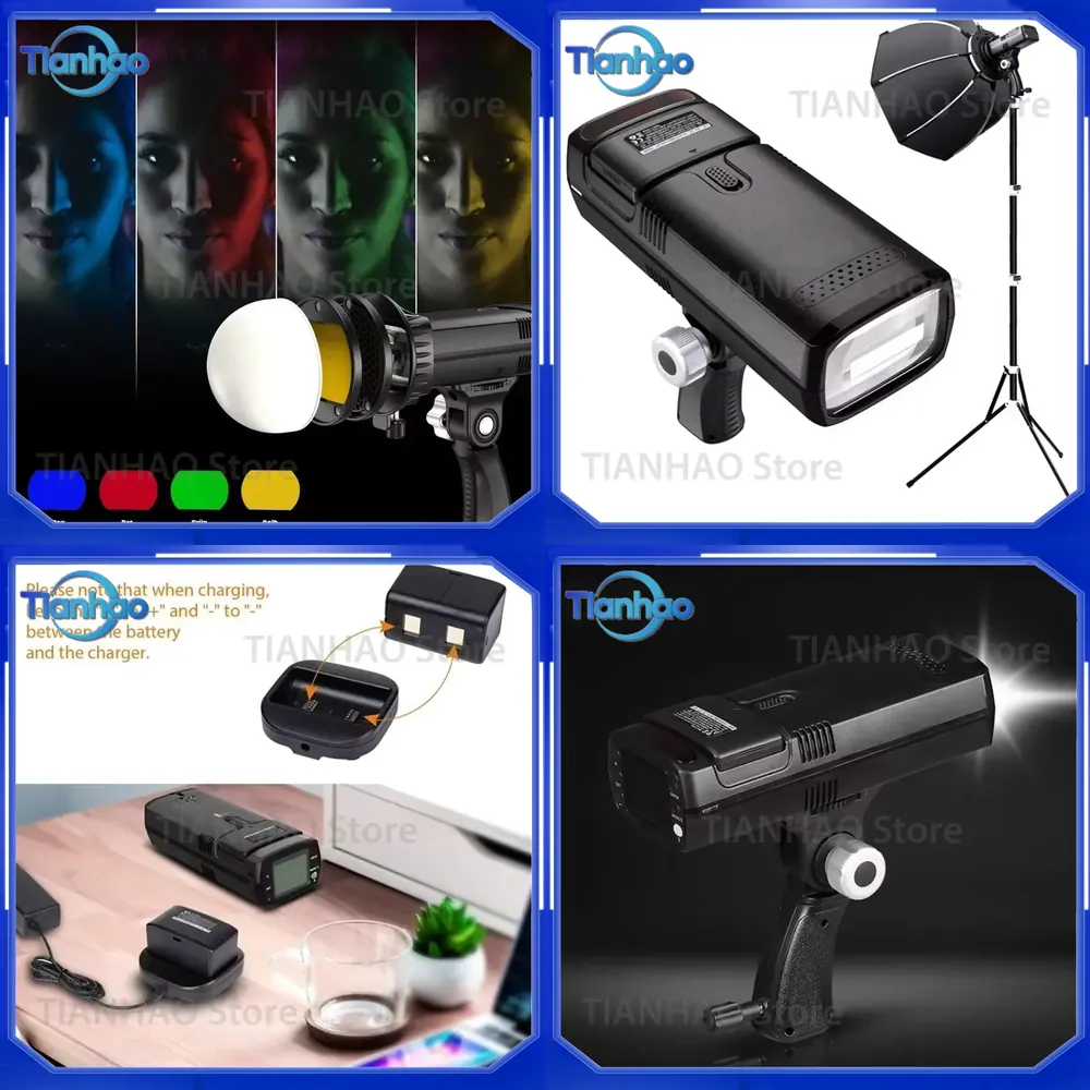 Photography Lighting Kit Portable - Taşınabilir Profesyonel F1-200 1/8000s Kablosuz Flaş