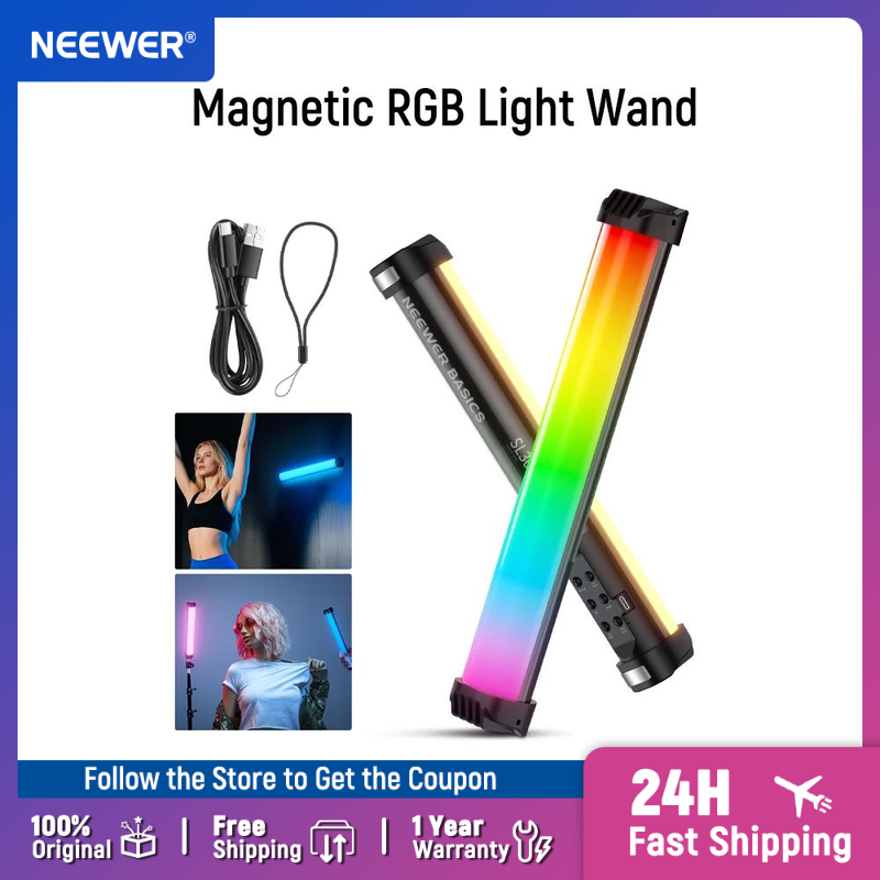 Photography Lighting Handheld - NEEWER Basics 12 inç Manyetik RGB