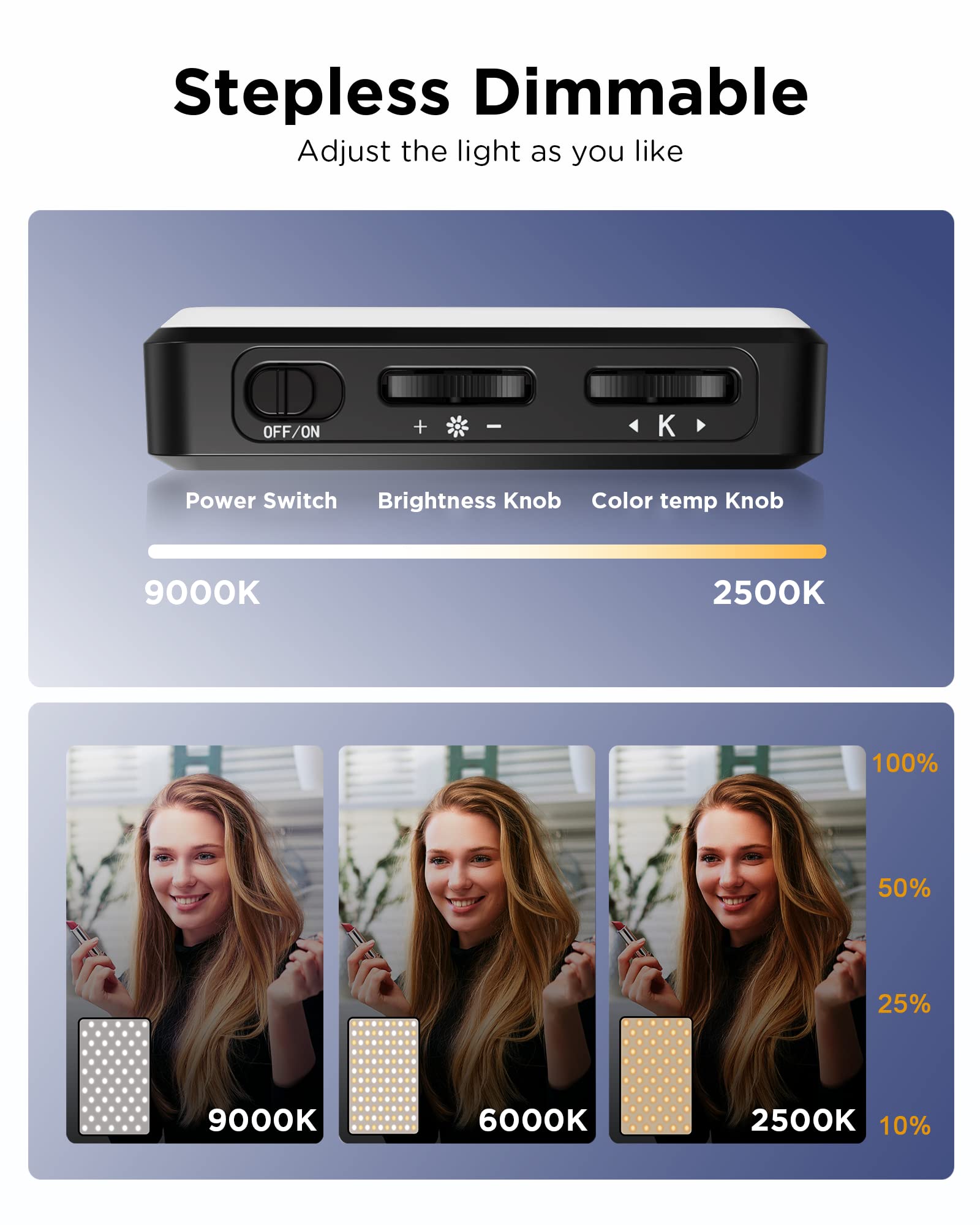 LED Selfie Işık 3000 Mah 120 L - Photography Lighting Description incelemesi ve fiyatı