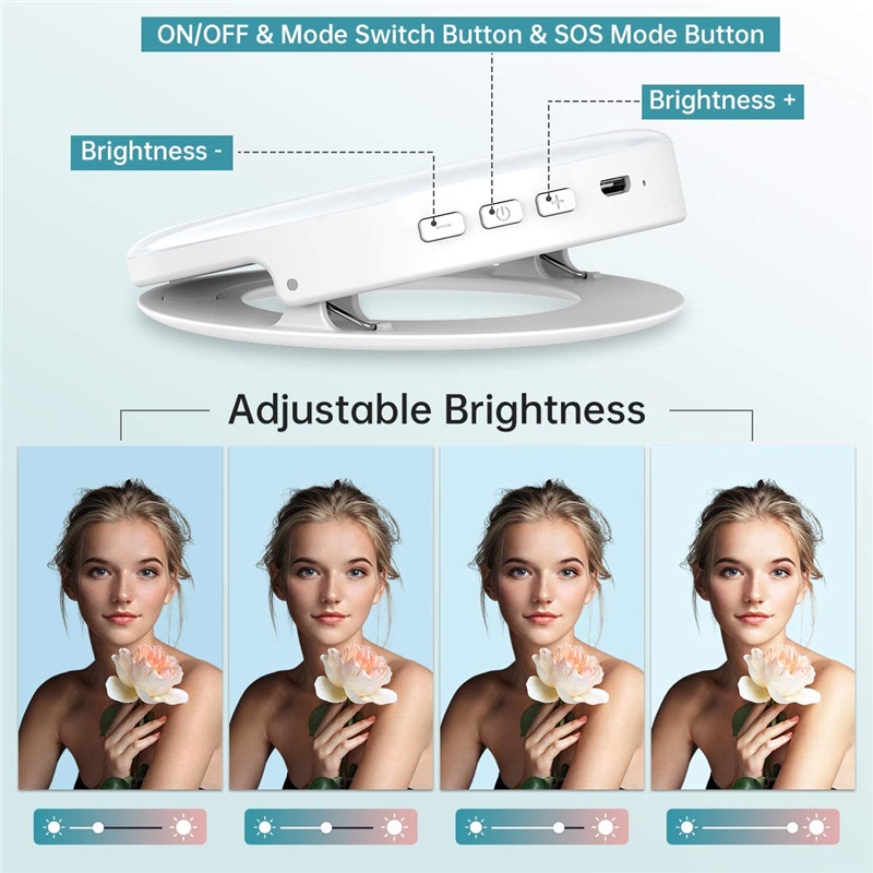 Taşınabilir LED Klip Halka Işı - Photography Lighting Description incelemesi ve fiyatı