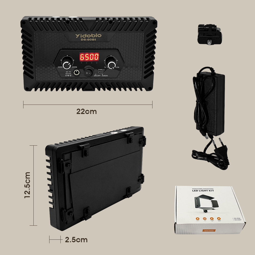 Taşınabilir Video Işığı DS60BI - Photography Lighting Handheld incelemesi ve fiyatı